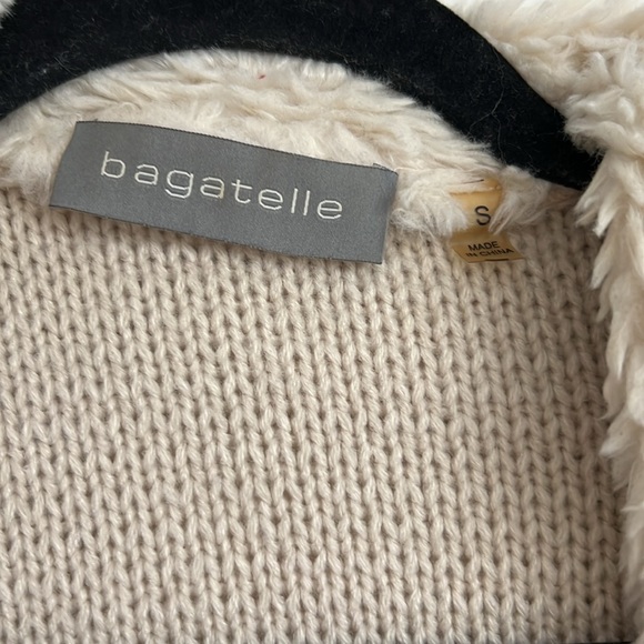 Fuzzy boho sweater. Faux suede and fur. - Picture 2 of 2